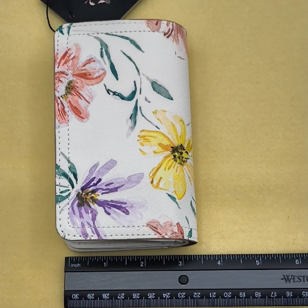 Nanette Lepore Alina Wallet/Organizer Peony Blooms NWT